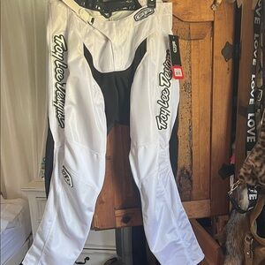Troy Lee Designs White and Black Men's Pants GP race MX brand new
